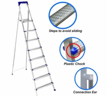 8-step aluminum ladder
