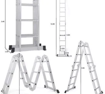 12ft Extra Heavy Aluminum Folding Ladder